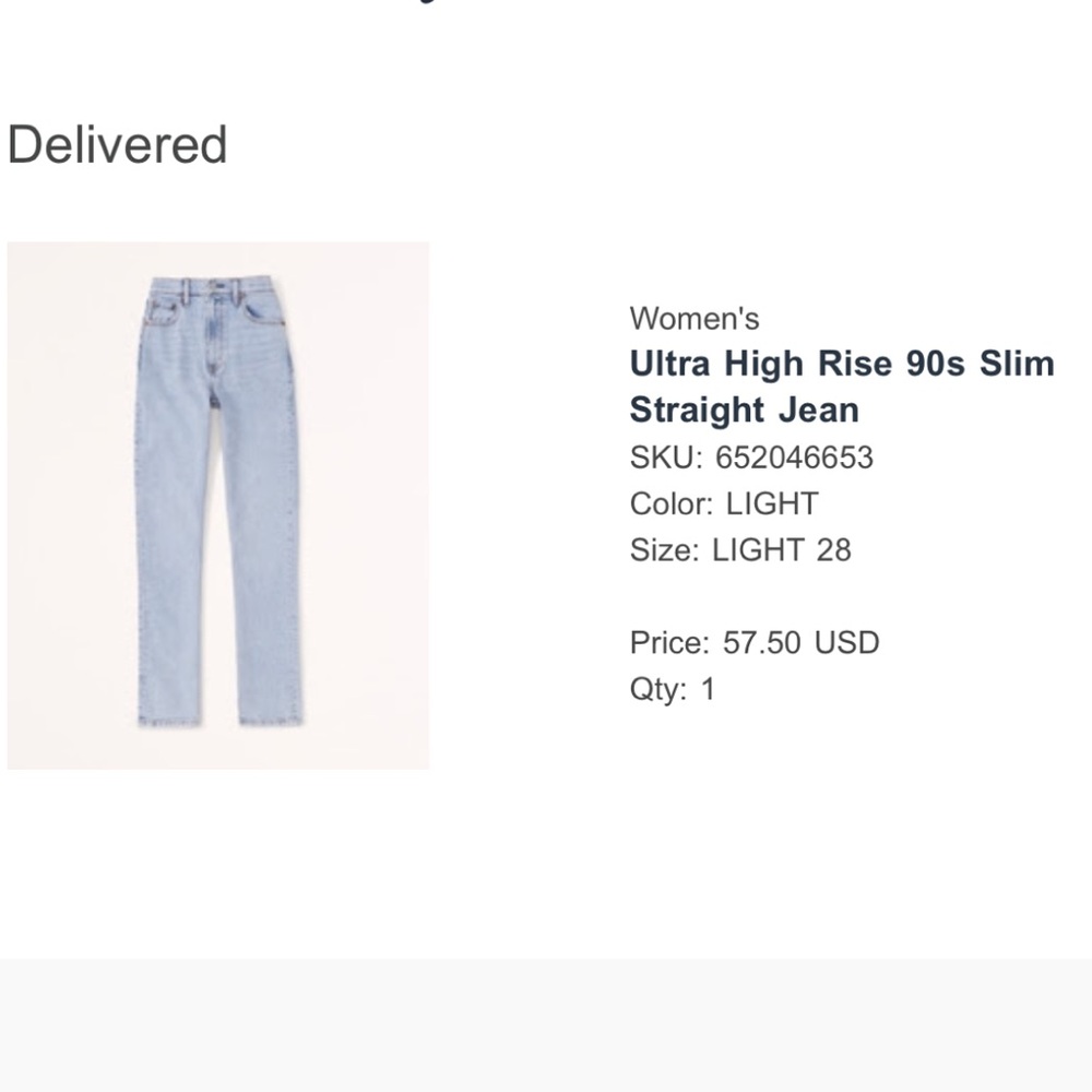 Abercrombie & Fitch Light Blue Women's Jeans